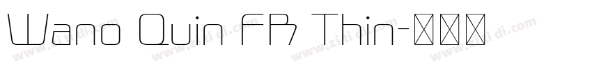 Wano Quin FR Thin字体转换